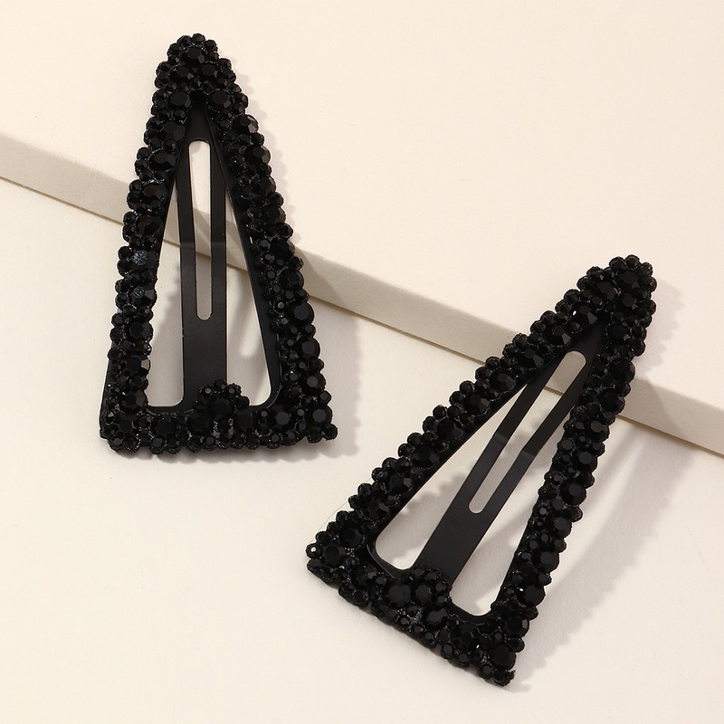 Koreas new style full diamond triangle geometric diamond hairpin set