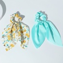 Korean floral fashion style new ribbon hair scrunchies setpicture8