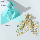 Korean floral fashion style new ribbon hair scrunchies setpicture9