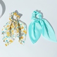 Korean floral fashion style new ribbon hair scrunchies setpicture16