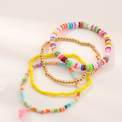 Simple fashion style tassels adjustable rice bead bracelet set NHNU351787
