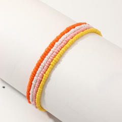 Simple and versatile ins fashion millet bead adjustable bracelet
