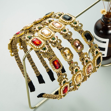 Diadema de perlas preciosa de estilo barroco de moda coreana's discount tags