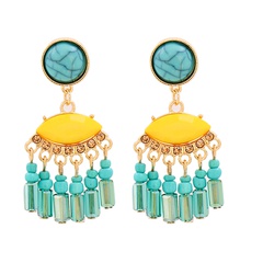 new style Bohemia exaggerated ethnic style tassel earrings