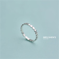 Mode S925 Sterling Silber Sechseck offener Ring