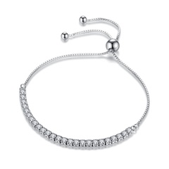 Bracelet élégant en cristal de zircon de tennis de diamant