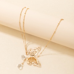 nouveau pendentif de mode collier en alliage romantique papillon creux