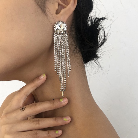 retro long tassel diamond earrings wholesale's discount tags