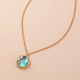Fashion Natural Color Abalone Shell Round Pendant Necklacepicture16