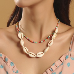 Bohemian Handmade Beads Shell Multilayer Necklace