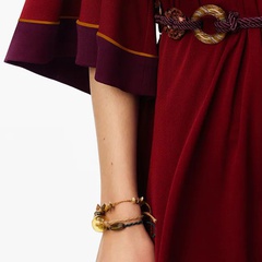 Bohemian hand-woven natural stone multi-layer bracelet