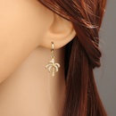 simple fashion style copper coconut tree leaf earringspicture11