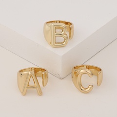 fashion new style copper 26 English letter ring