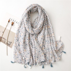 korean fashion style new plain floral scarf