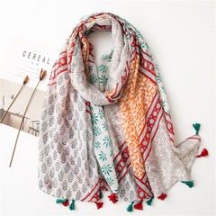 new korean fashion style gauze floral beach towel scarf