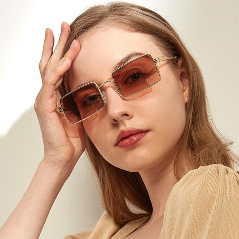 Mode neuen Stil Metal Square Frame Sonnenbrille's discount tags