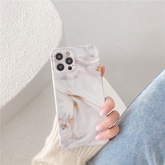 simple marble contrast color mobile phone case
