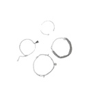 simple smooth tassel multilayer chain disc bracelet 4piece setpicture14