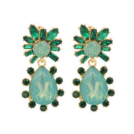 fashion alloy rhinestone colored diamond geometric earrings's discount tags