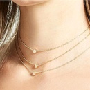 Fashion Metal Disc Circle Multilayer Necklacepicture9