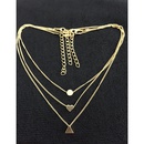 Fashion Metal Disc Circle Multilayer Necklacepicture10