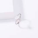 fashion simple diamondstudded copper zircon pure white pearl ringpicture11