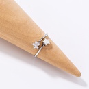 Korea simple fashion fivepointed star zircon opening ringpicture9