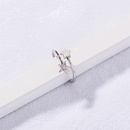 Korea simple fashion fivepointed star zircon opening ringpicture11