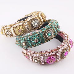 Baroque color diamond-studded headband wholesale