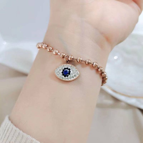 Korean Fashion Sweet OL Devil Eye Titanium Steel Bracelet's discount tags