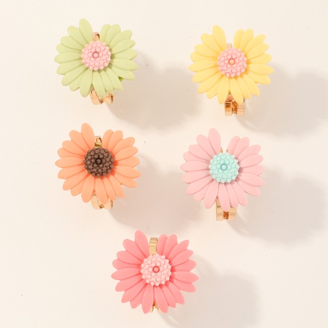 New fashion style cute daisy children's ring set's discount tags
