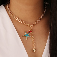 fashion starfish sea turtle heart necklace wholesale