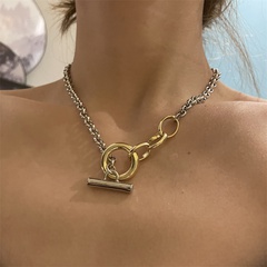 fashion OT buckle thick chain necklace
