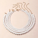 Retro geometrische Perlenlegierung Halskette Grohandelpicture15
