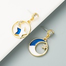 Korean Style Fashion Geometric Star Moon Alloy Oil Drop Earringspicture10