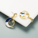 Korean Style Fashion Geometric Star Moon Alloy Oil Drop Earringspicture11