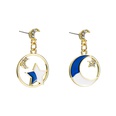 Korean Style Fashion Geometric Star Moon Alloy Oil Drop Earringspicture13