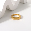 Mode vergoldeten Edelstahl geschnitzten Ring Grohandelpicture12