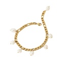 retro stainless steel pearl pendant anklet foot ornamentspicture15