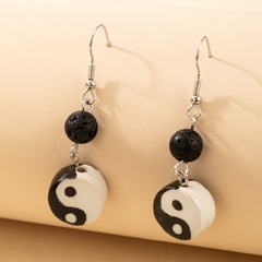 retro the eight trigrams alloy earrings wholesale