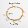 retro stainless steel pearl pendant anklet foot ornamentspicture16
