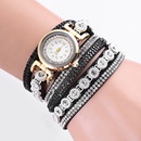 Reloj de pulsera tejido de terciopelo tachonado de diamantes de moda coreana al por mayorpicture12