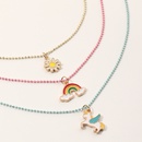 ensemble de collier pendentif gomtrique arcenciel pour enfants de mode simplepicture11