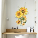 fashion painted sunflower bedroom living room porch wall stickerspicture10