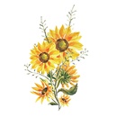fashion painted sunflower bedroom living room porch wall stickerspicture13