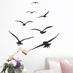 simple seagull silhouette bedroom porch wall sticker