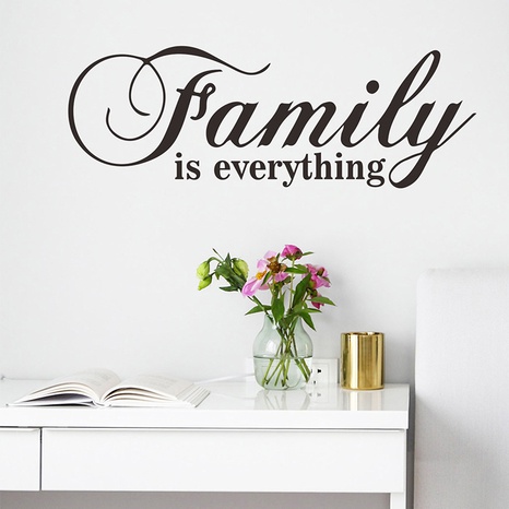 Simple English Slogan Bedroom Living Room Entrance Wall Sticker's discount tags