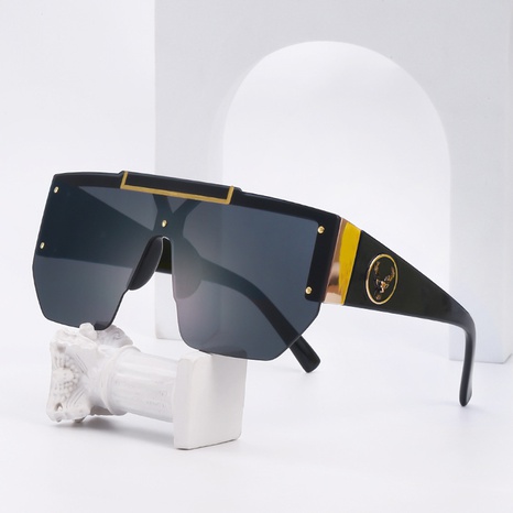 Mode großen Rahmen einteilige Sonnenbrille Großhandel's discount tags
