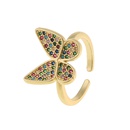fashion copper microinlaid diamond butterfly adjustable opening ringpicture14