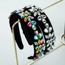 baroque retro fashion color rhinestone flannel flower headband  NHLN357807picture9